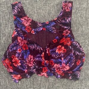 Floral Lace Bralette pink